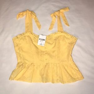 💛Yellow crop top💛 Forever 21